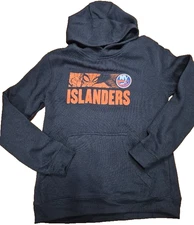 NHL Marvel Spider Man Youth New York Islanders Hoodie Pullover Black L 14/16 New