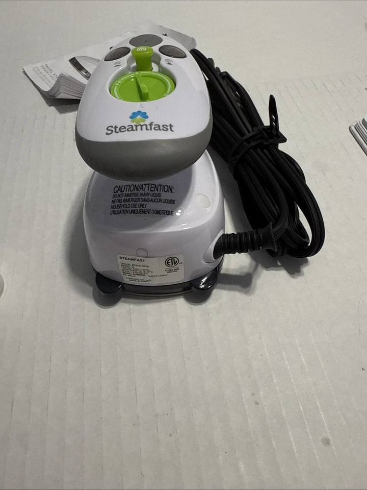 Steamfast i3 Travel Steam Iron, Compact and Portable, White New Free Shipping - Image 3 of 4
