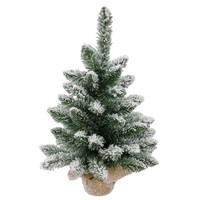 artplants KüNstlicher Weihnachtsbaum Kiruna, Beschneit, Jutesack, 45Cm, Ø30Cm