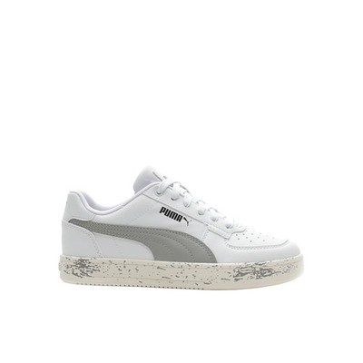 PUMA Caven 2 Paint Drip Lace Up  Youth Boys White Sneakers Casual Shoes 39669501