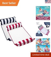 2-Pack Aqua 4-in-1 Pool Hammocks - Large Size, Ideal for Water Fun Comfort
