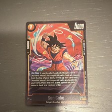 Bandai Dragon Ball Super Card Game Son Goku Rare Battle Card F089-079 5000 Power
