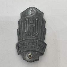 Insignia de cabeza de bicicleta turística Hércules de colección - Birmingham Inglaterra - latón