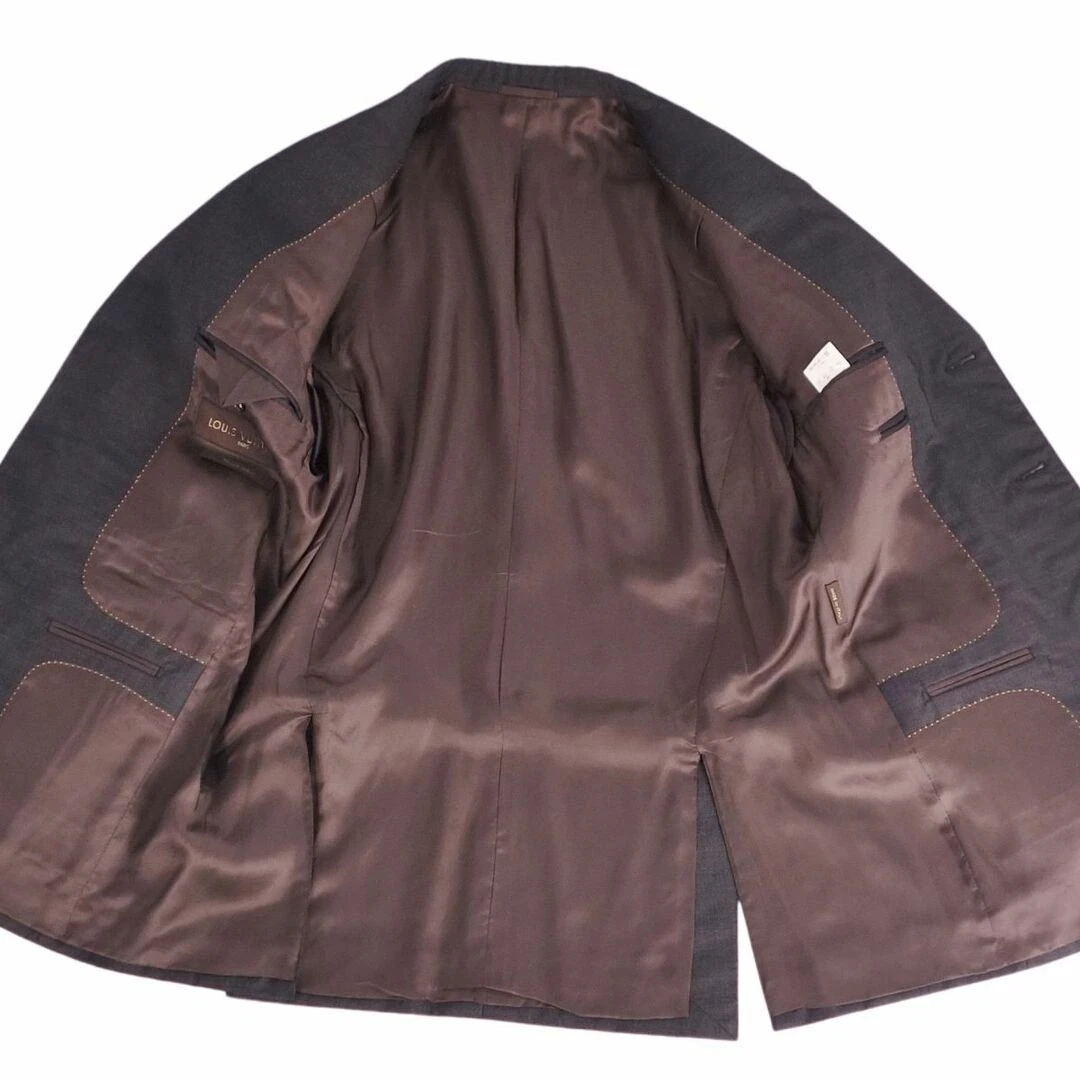 LOUIS VUITTON（LV） Louis Vuitton Setup Tuta Singola Lana Giacca Pantalone Uomo 48 (m) Scuro Usato0