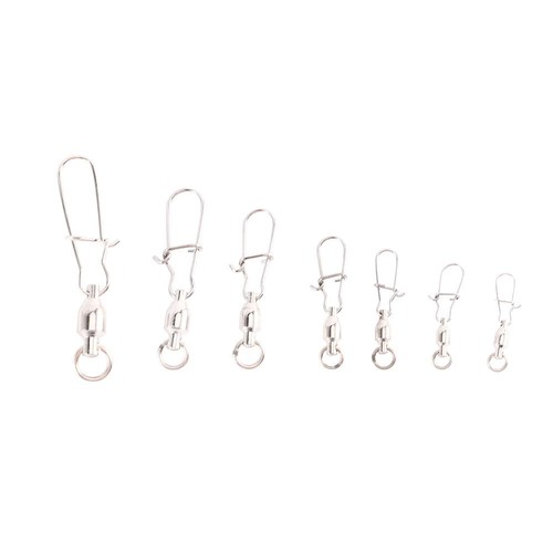 Conector de línea de pesca resistente pivotes de pesca enclavamiento rodamiento de bolas a presión - Imagen 12 de 19