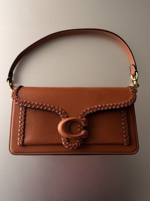 Coach Brown Braided Tabby Bag