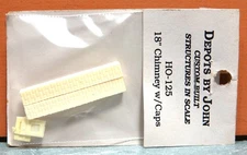 DEPOTS BY JOHN 18" CHIMNEY with CAPS # HO-125