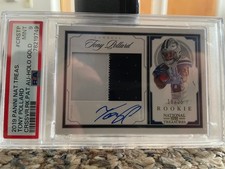 2019 Panini National Treasures - Crossover Rookie Patch Autographs Tony Pollard