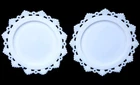 Westmoreland Milk Glass Ring & Pedal Salad Plates