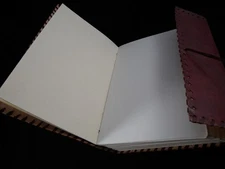 Dual paper Artist's Sketchbook - A5 Handmade Leather Travel Journal