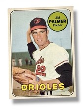 1969 Topps - High # Jim Palmer #573 No Creases Nice Centering