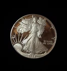1986 S Proof .999 Fine ~ American Silver Eagle Dollar $1 US Mint 1st yr ASE