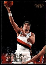 Arvydas Sabonis 1996-97 Fleer #90 Trail Blazers NBA READ FREE SHIP AutographDen