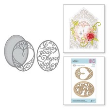 Spellbinders I Carry Your Heart 3D Layering Dies 3D Vignette Mini Album S4-1026