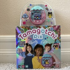 Tamagotchi Pix Party Fete Pink Blue Confetti - BRAND NEW SEALED UNOPENED IN BOX