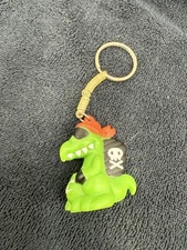 FunExpress Fun Express Pirate Alligator Dinosaur Green Keychain Toy 2.5”