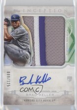 2019 Topps Inception 89/125 Brad Keller #IAJ-BK Jumbo Patch Auto 0fn9