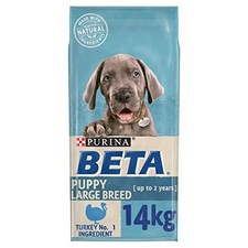 BETA Puppy Large Breed Dry Dog Food Turkey 14kg 2.48 per kilo