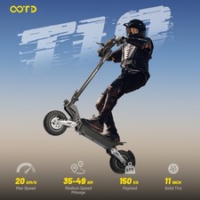 Monopattino elettrico OOTD T10 fuoristrada pieghevole 11"pneumatici 48V 13,5 Ah