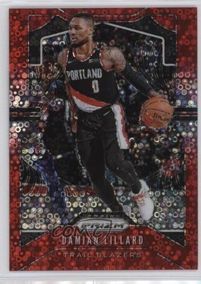 2019-20 Panini Prizm Fast Break Red Prizm 92/125 Damian Lillard #112 3hd