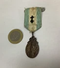 Ancient religious medal, pilgrimage from Rennes, signed