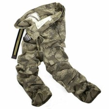 Mens Army Cargo Combat Military Trousers Pants Slacks Multi Pockets Casual Work.