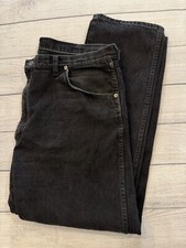 Wrangler Jeans Mens 42x32 Black Made in USA Everyday Workwear Outdoor Denim Pant