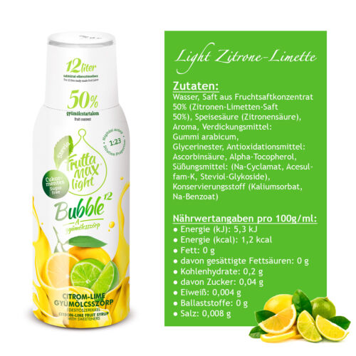 Light Getränkesirup Konzentrat | LowCarb | 50% Fruchtgehalt | 4 Sorte(4 x 500ml) - Bild 5 von 7