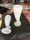 Vintage Tiara Satin Indiana Glass Horn Beer Mug White Frosted Glass Set, 4 Count — photo 7