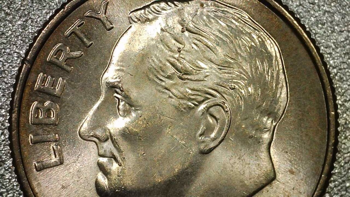 Dime トランプ 2018 P Roosevelt Dime Die Chip Reverse On Bottom of the