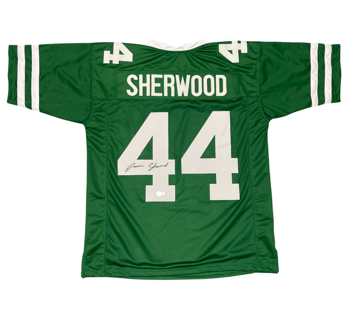 Jamien Sherwood Signed New York Jets Custom Jersey Beckett Witness