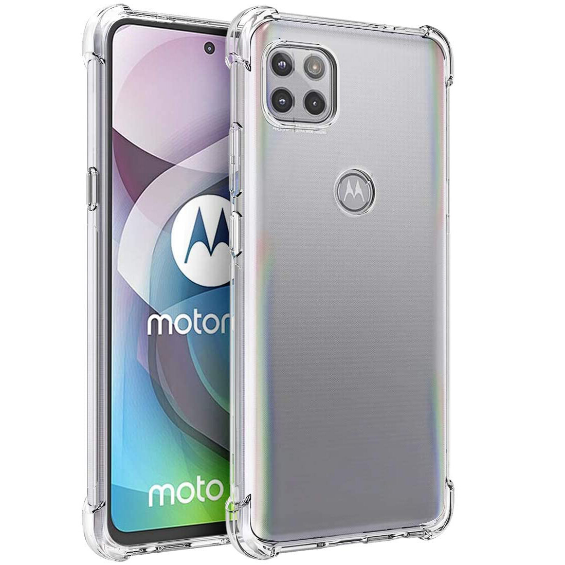 For Motorola One 5G Ace Case Slim Clear Shockproof Flexible TPU Protective  Cover