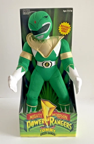 VTG Mighty Morphin Power Rangers Plush 17' Green Ranger Tommy Karate Arms 1994