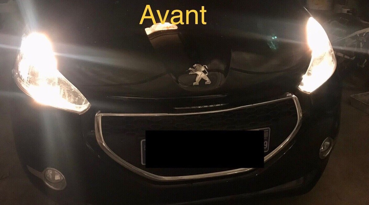 Ampoules LED Feu De Jour/blanc Xénon Pour Peugeot 208 - T20 W21/5W, 6000K, 2 Pièces