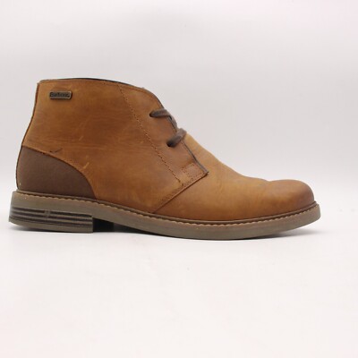 Barbour Readhead Men's Size US 7 Chukka Chelsea Mid Ankle Brown Leather Boots