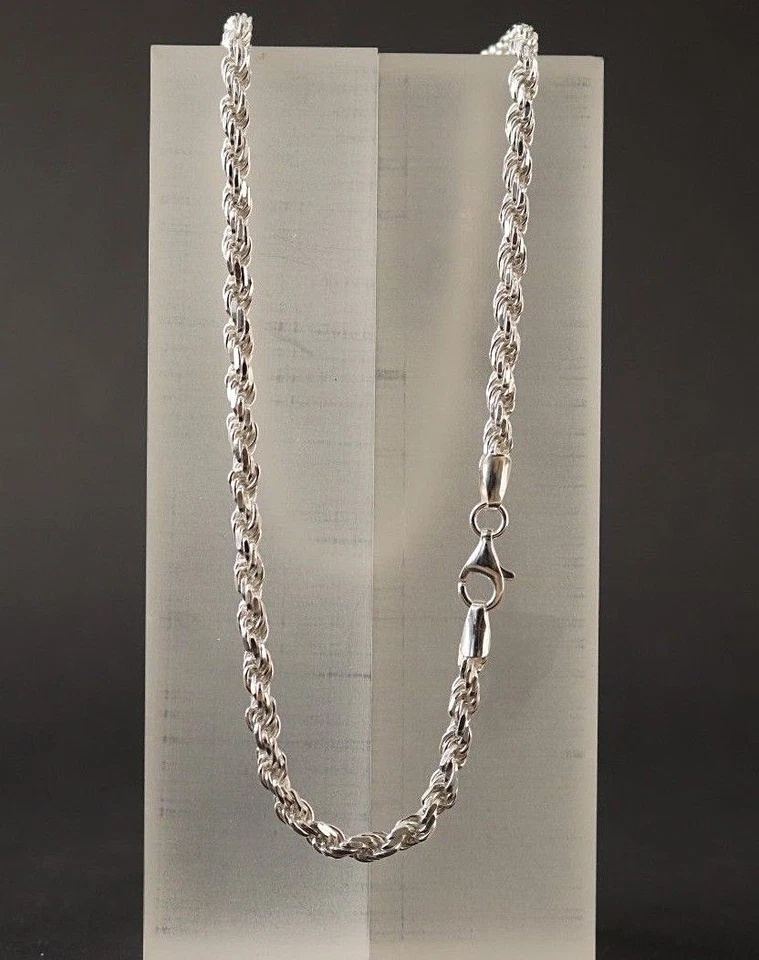 Herren Silberkette Kordelkette Echt 925 Silber Damen Halskette Collier | 3,5 mm  - Bild 2 von 4