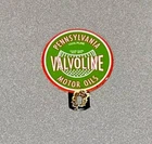 VINTAGE VALVOLINE PLATE TOPPER PORCELAIN SIGN CAR GAS OIL TRUCK MOTORCYCLE
