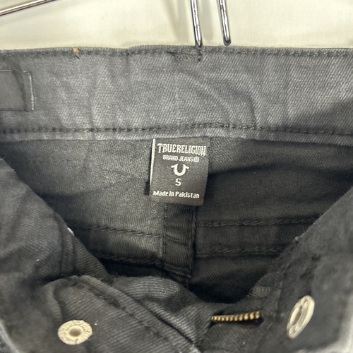 True Religion Jeans Youth Boys Black Geno Relaxed Slim Stretch Denim size 5 - Picture 8 of 14