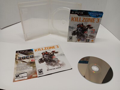 Killzone 3 (Sony PlayStation 3, 2011) includes manual