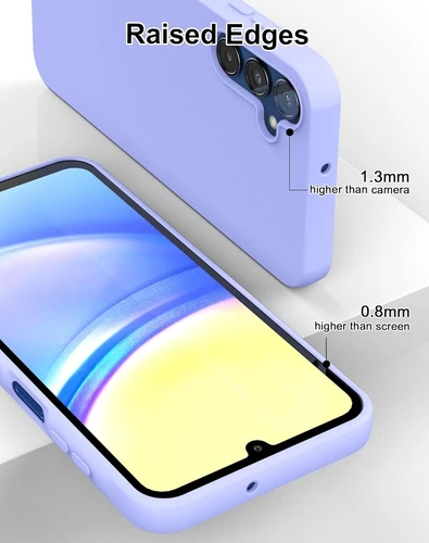For Samsung Galaxy A15 5G Case Liquid Silicone Soft Rubber Covercase + protector - Imagen 16 de 28