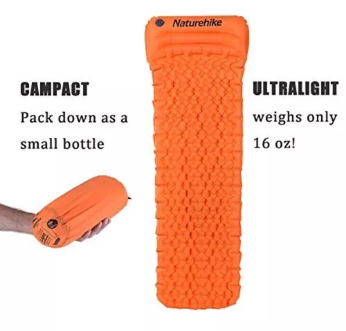Naturehike Ultra light Sleeping Camping Air Pads with Only 440 g ,green - Picture 7 of 10