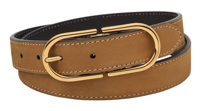FOSSIL Double D-Link Belt W95 Gürtel Camel hellbraun Neu