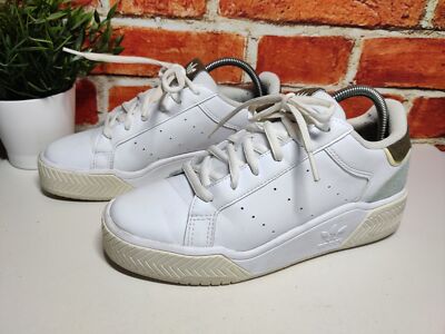 Adidas Originals Court Tourino DAMEN-SNEAKER BOLD WEISS NEUWERTIG UK 7 US 8,5