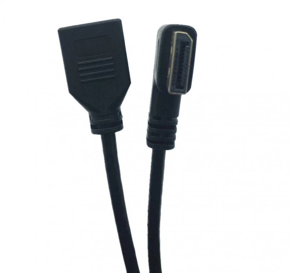 DP Male to Female 4K Displayport Extension Cable 1.2 Version - Right Angle - Image 3 of 4