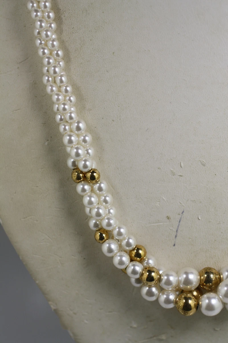 Napier gold shop and pearl necklace