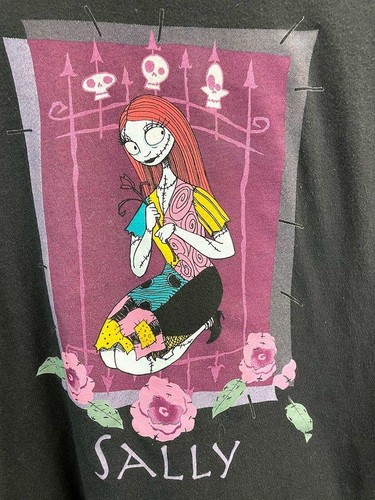 Nightmare Before Christmas Sally Shirt, Größe S, Disney Store, rosa Blumen - Bild 2 von 4