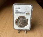 1921 Peace Silver Dollar 1$ MS61 High Relief Key Date NGC Certification 6084141