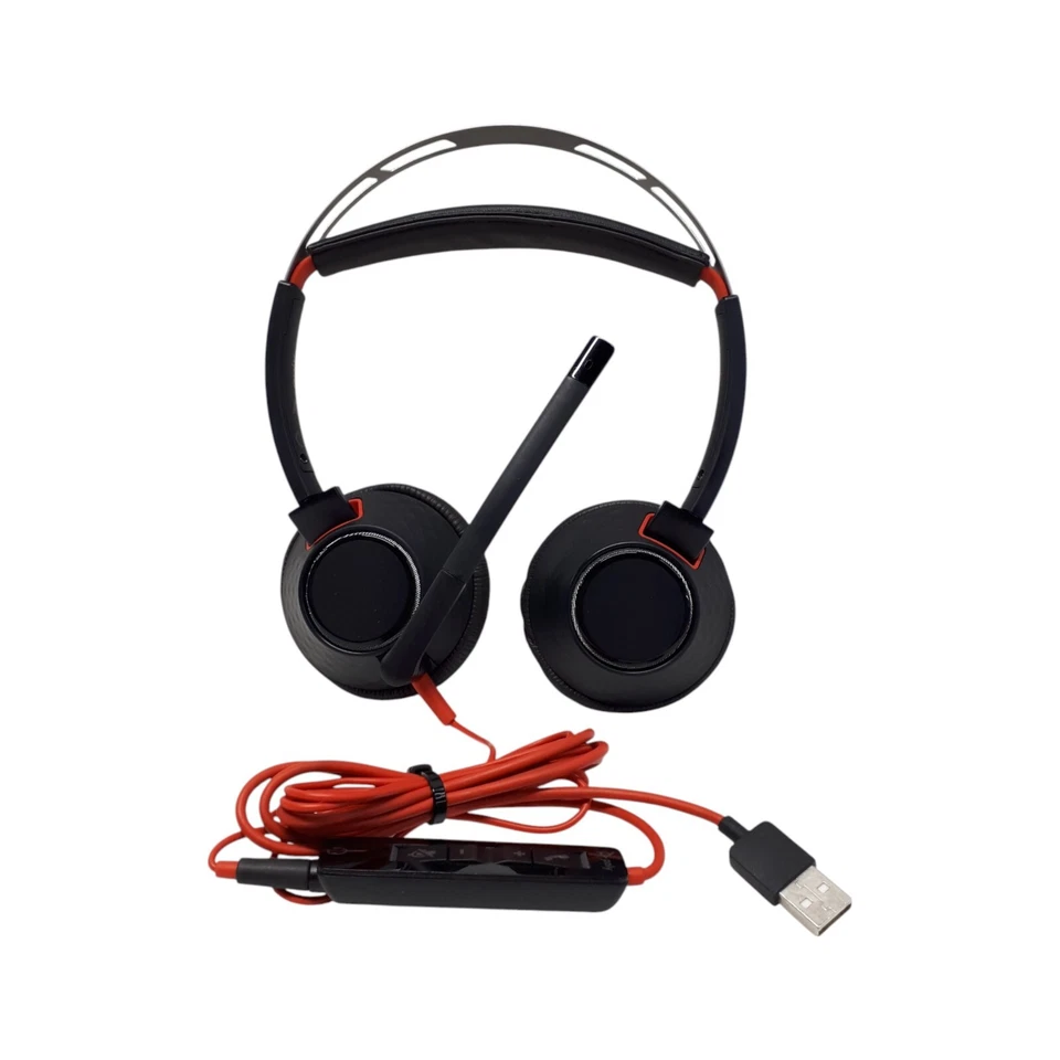 Plantronics Poly C5220T Dual Headset W/ detach C5220 USB-A Adapter Lotof10 E5707 - Image 2 of 4