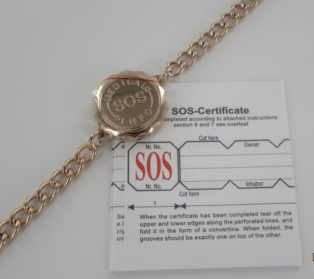 SOS BRACELET/BANGLE/MEDICAL ALERT/EMERGENCY/STAINLESS STEEL LADIES/MENS