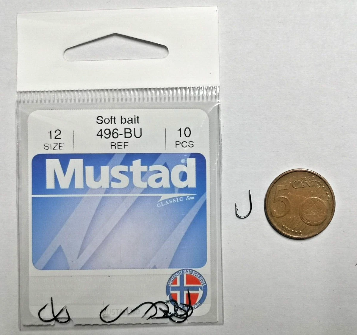 Ami Mustad confezione 50 pezzi num 4 qualità 3138 D Duratin